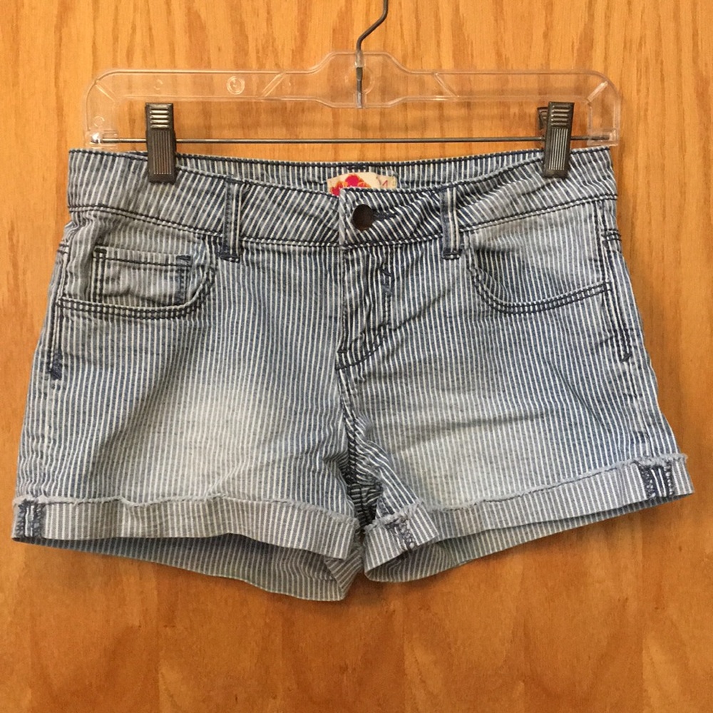 3/$20 Striped Jean Shorts